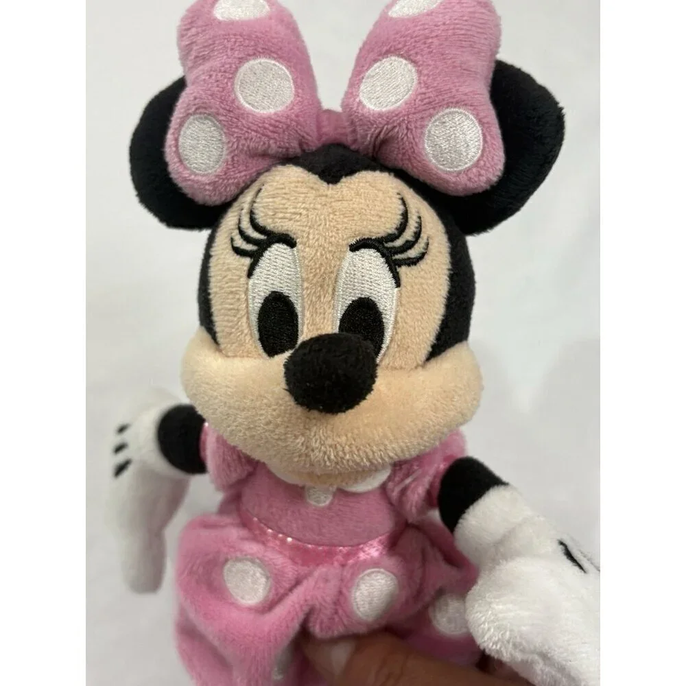 Disney Minnie Mouse plush toy Pink Dress 9”Tall